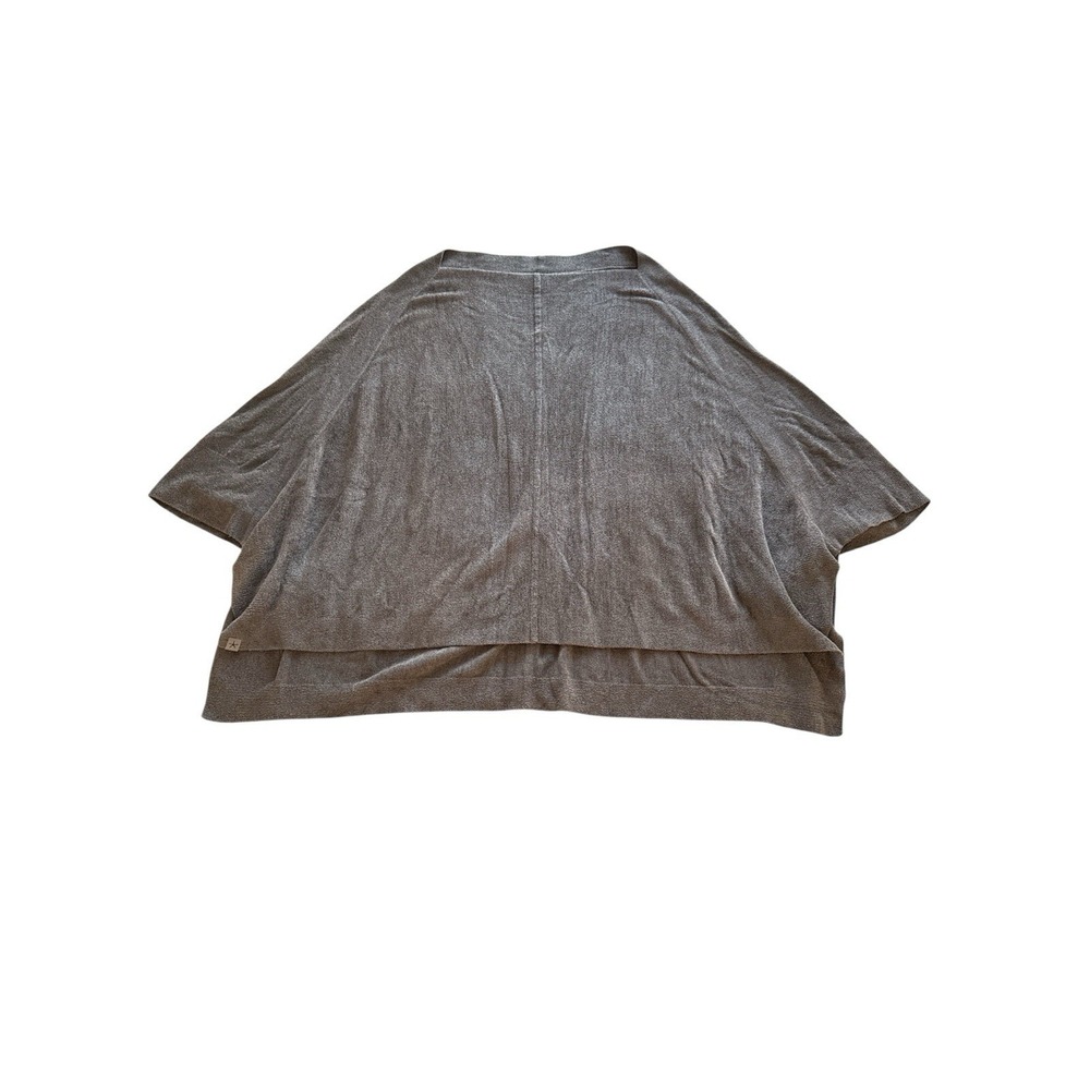 Barefoot Dreams CozyChic Ultra Lite Poncho Large/XL Brown Sweater Loungewear
